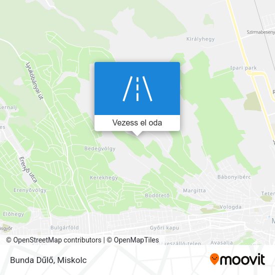 Bunda Dűlő térkép