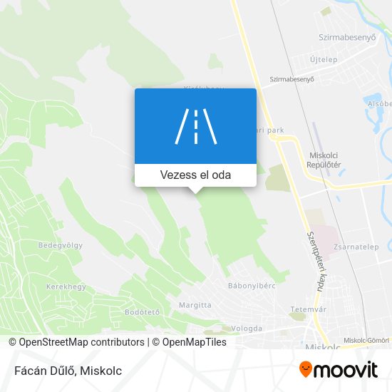 Fácán Dűlő térkép