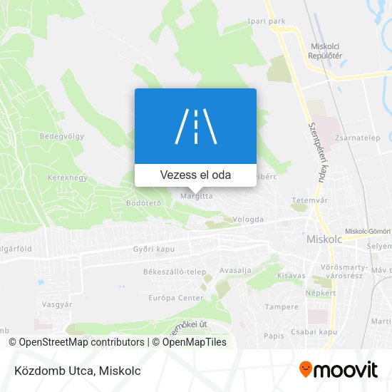 Közdomb Utca térkép