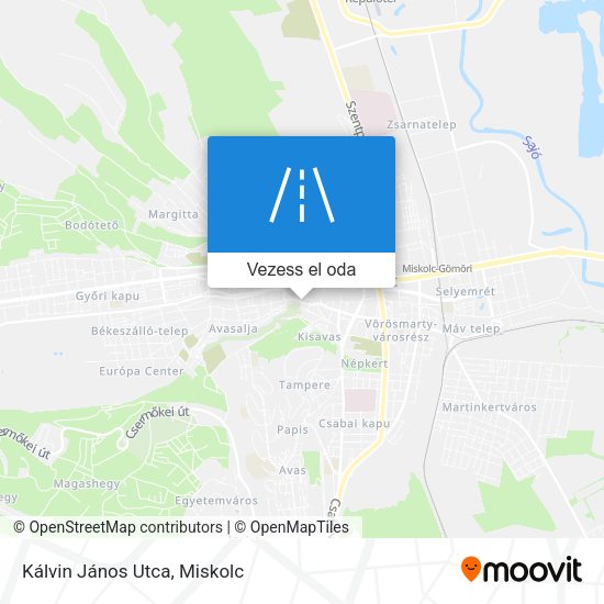 Kálvin János Utca térkép