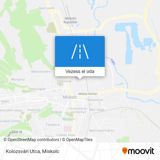 Kolozsvári Utca térkép