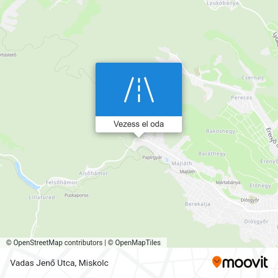 Vadas Jenő Utca térkép