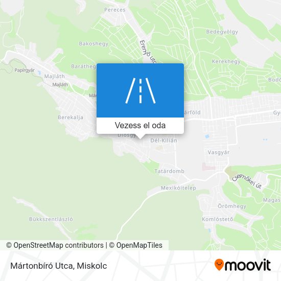 Mártonbíró Utca térkép