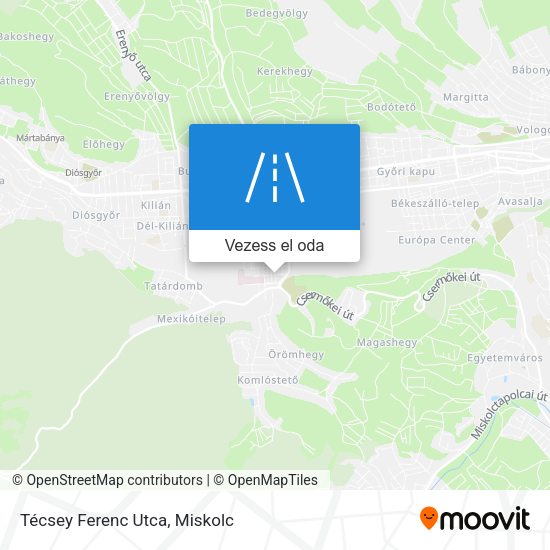 Técsey Ferenc Utca térkép