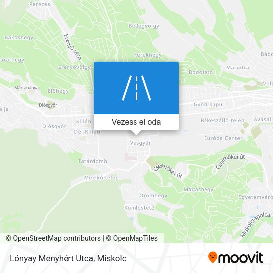 Lónyay Menyhért Utca térkép