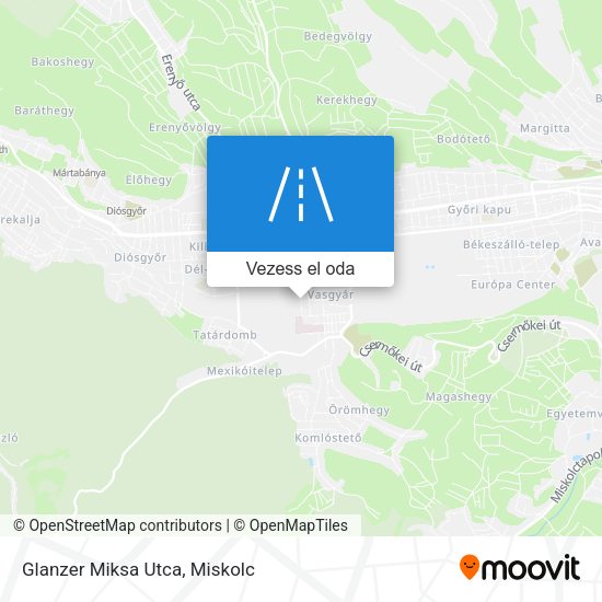 Glanzer Miksa Utca térkép