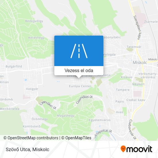 Szövő Utca térkép