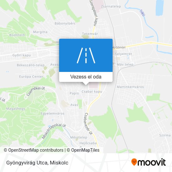 Gyöngyvirág Utca térkép