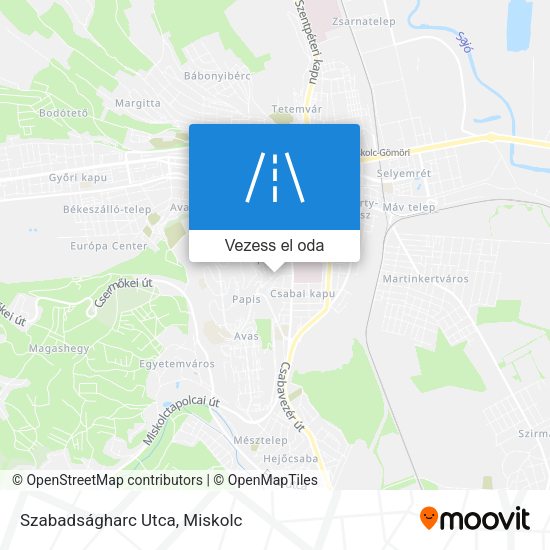 Szabadságharc Utca térkép