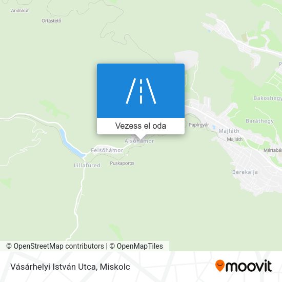 Vásárhelyi István Utca térkép