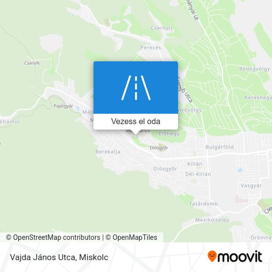 Vajda János Utca térkép