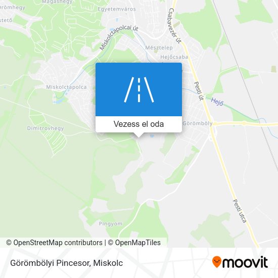 Görömbölyi Pincesor térkép