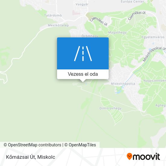 Kőmázsai Út térkép