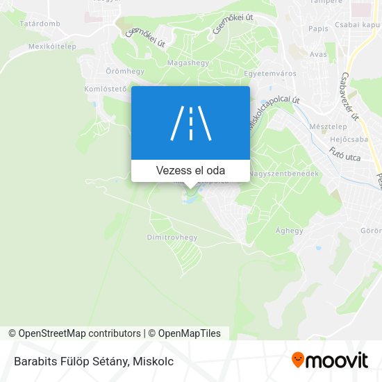 Barabits Fülöp Sétány térkép