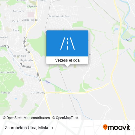 Zsombékos Utca térkép