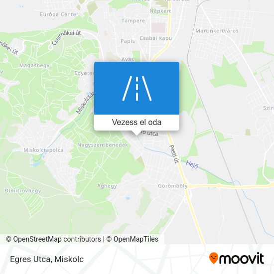 Egres Utca térkép