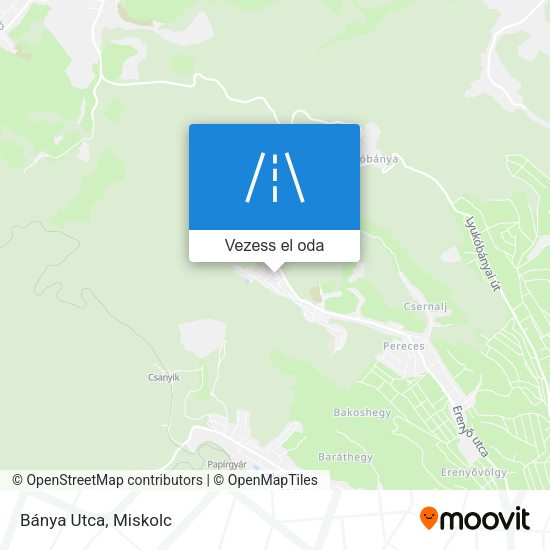 Bánya Utca térkép
