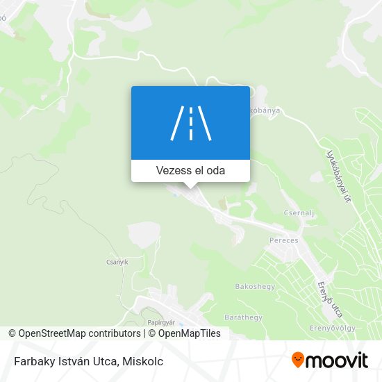 Farbaky István Utca térkép