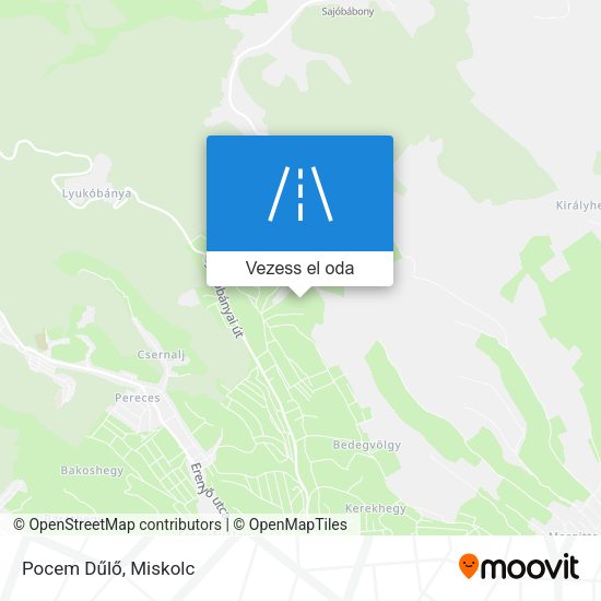 Pocem Dűlő térkép