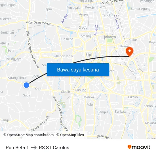 Puri Beta 1 to RS ST Carolus map