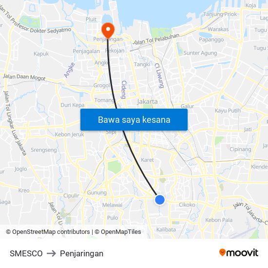 SMESCO to Penjaringan map