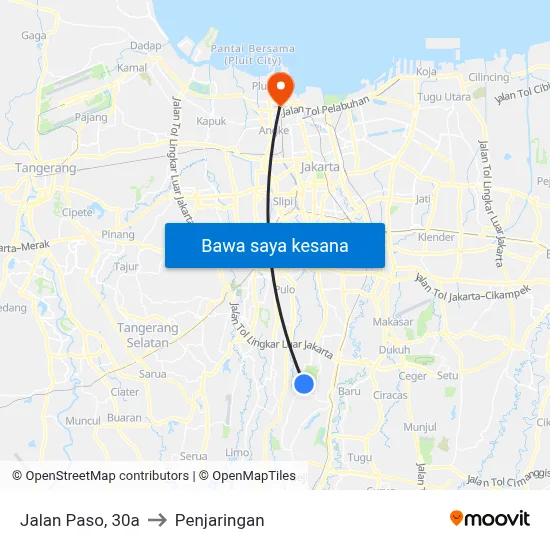 Jalan Paso, 30a to Penjaringan map
