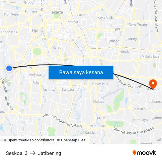 Seskoal 3 to Jatibening map