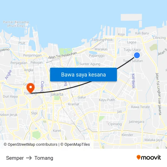 Semper to Tomang map