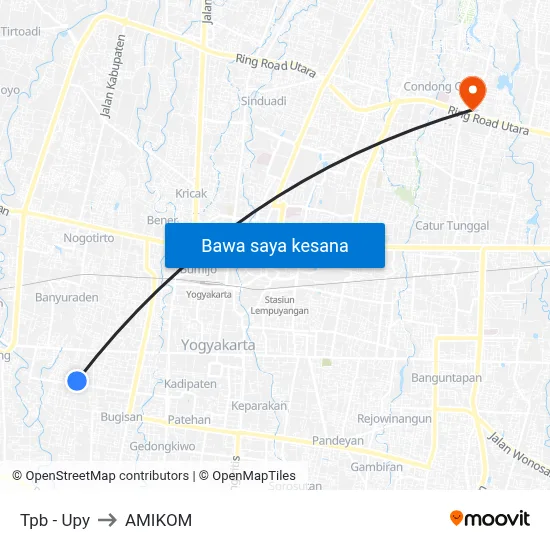 Tpb - Upy to AMIKOM map