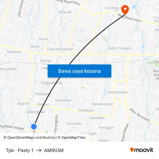 Tpb - Pasty 1 to AMIKOM map