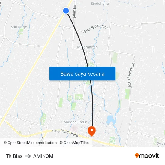 Tk Bias to AMIKOM map