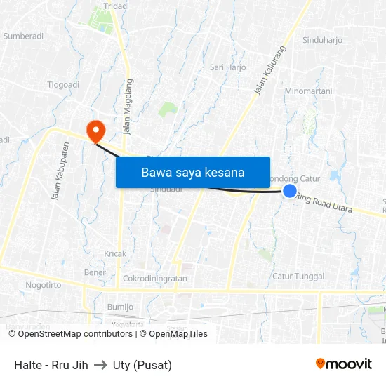 Halte - Rru Jih to Uty (Pusat) map