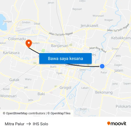 Mitra Palur to IHS Solo map