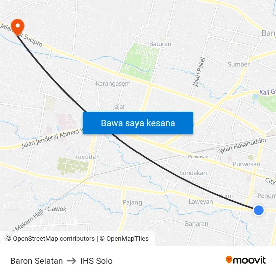 Baron Selatan to IHS Solo map