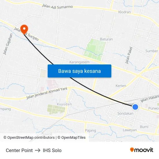 Center Point to IHS Solo map