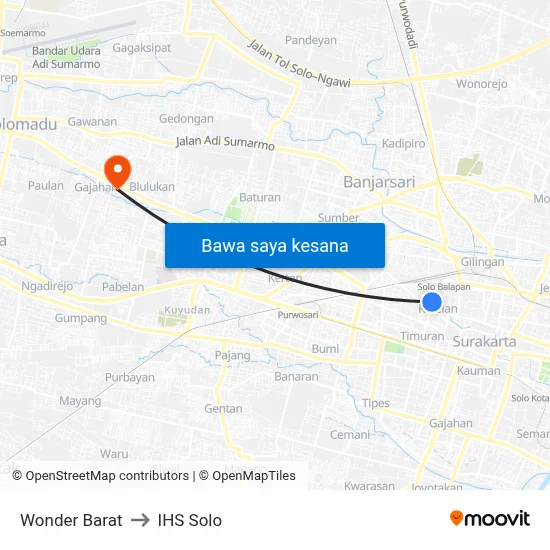Wonder Barat to IHS Solo map