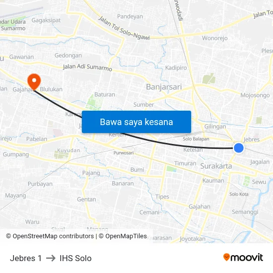 Jebres 1 to IHS Solo map
