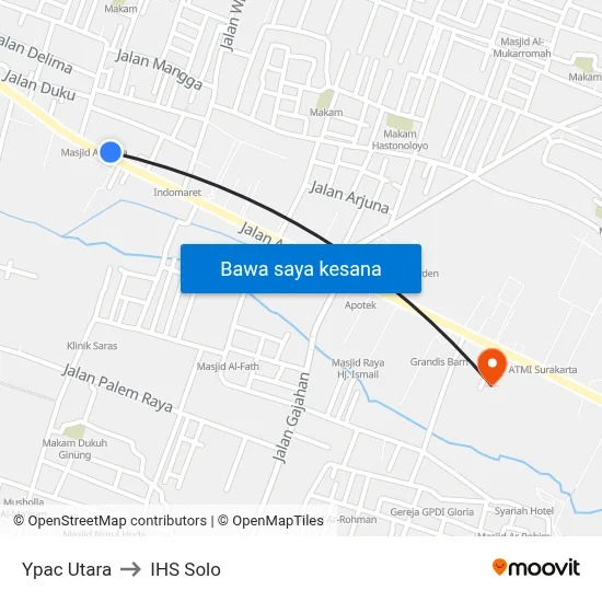 Ypac Utara to IHS Solo map