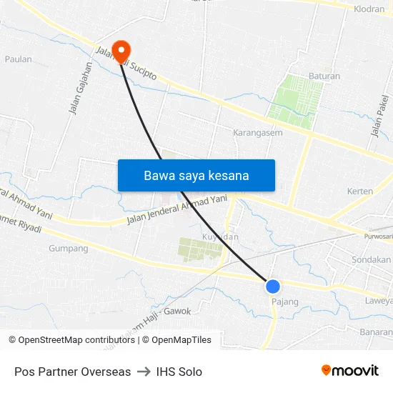 Pos Partner Overseas to IHS Solo map