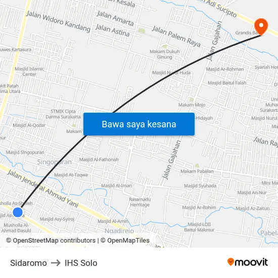 Sidaromo to IHS Solo map