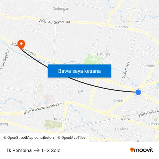 Tk Pembina to IHS Solo map