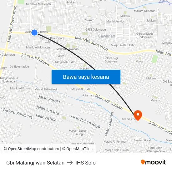 Gbi Malangjiwan Selatan to IHS Solo map