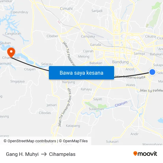 Gang H. Muhyi to Cihampelas map