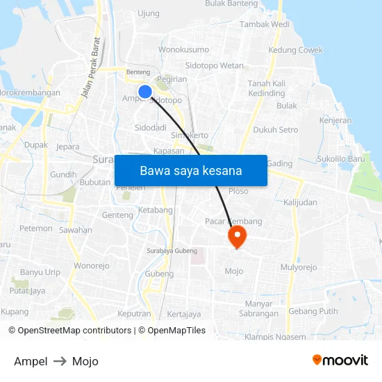 Ampel to Mojo map