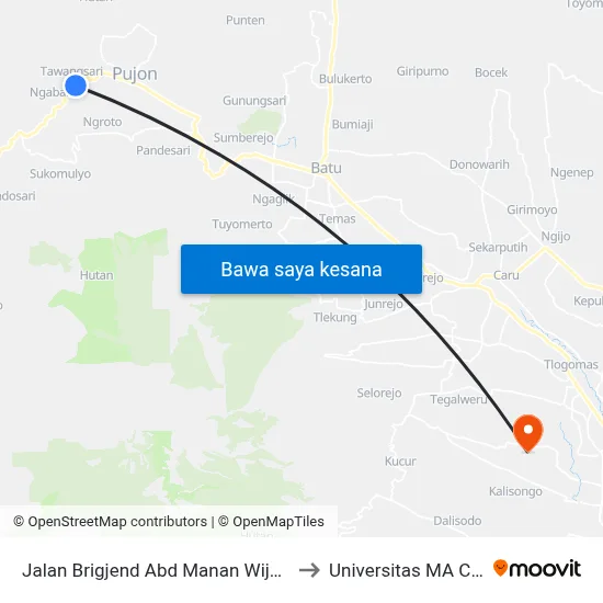 Jalan Brigjend Abd Manan Wijaya, 659 to Universitas MA Chung map