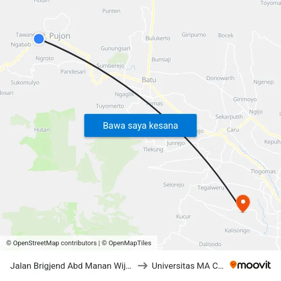 Jalan Brigjend Abd Manan Wijaya, 16 to Universitas MA Chung map