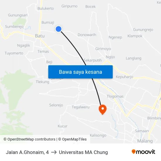 Jalan A.Ghonaim, 4 to Universitas MA Chung map