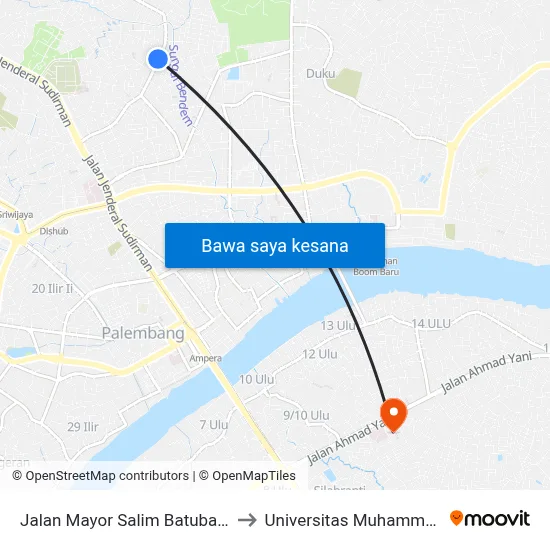 Jalan Mayor Salim Batubara, 647 to Universitas Muhammadiyah map