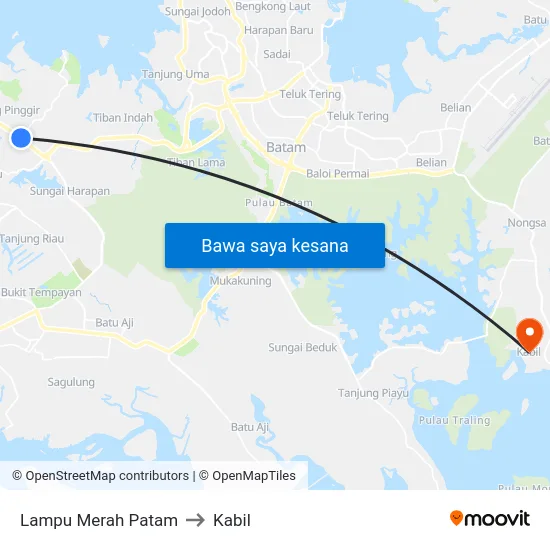 Lampu Merah Patam to Kabil map