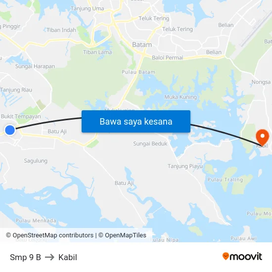 Smp 9 B to Kabil map